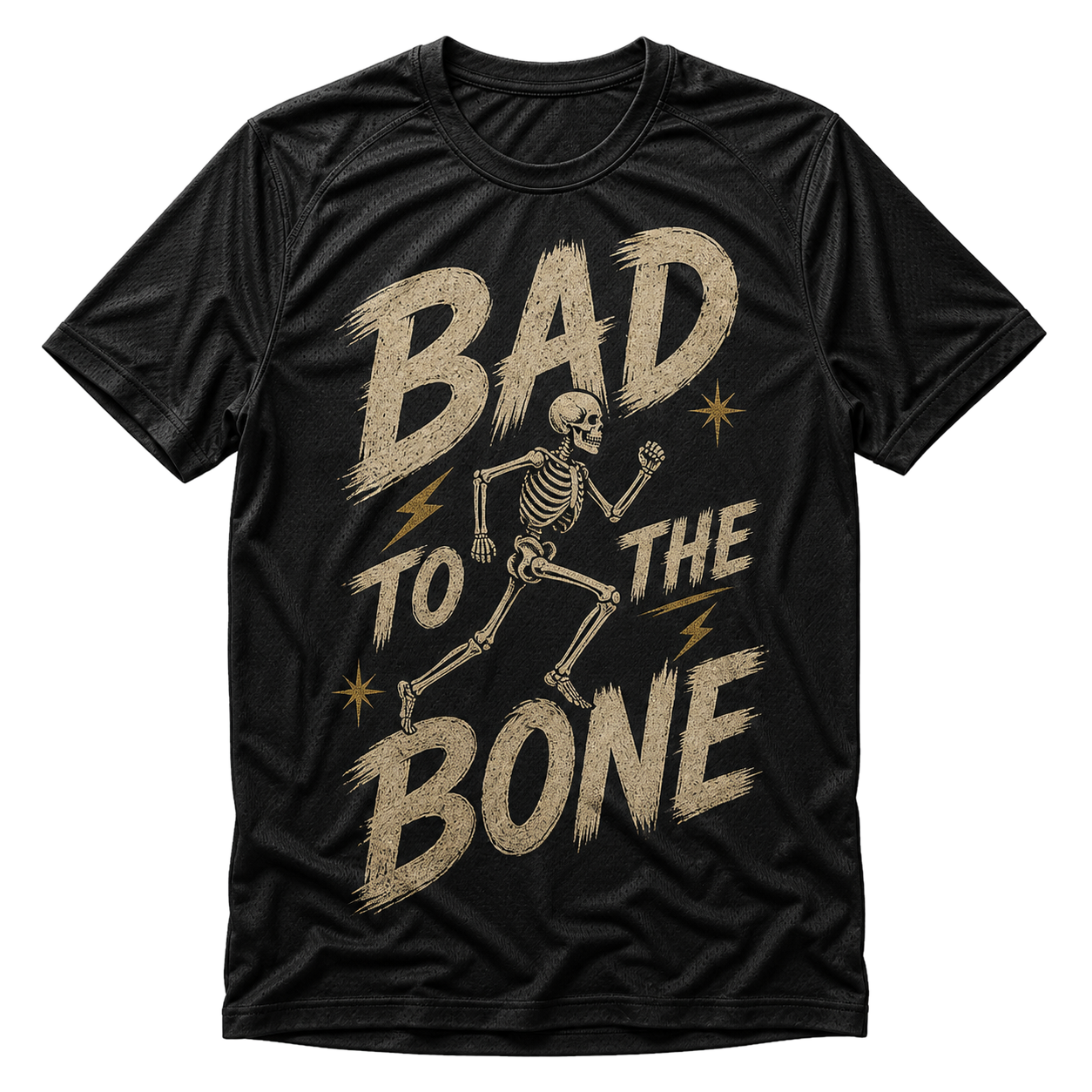 BAD to the Bone runner tee